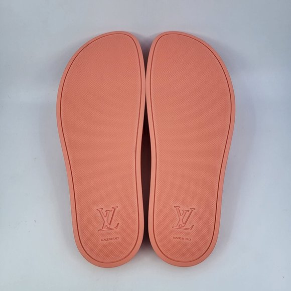 Louis Vuitton Men's Orange Monogram Waterfront Mule Sandals - Picture 12 of 15